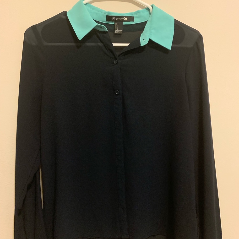 Long sleeve button down blouse